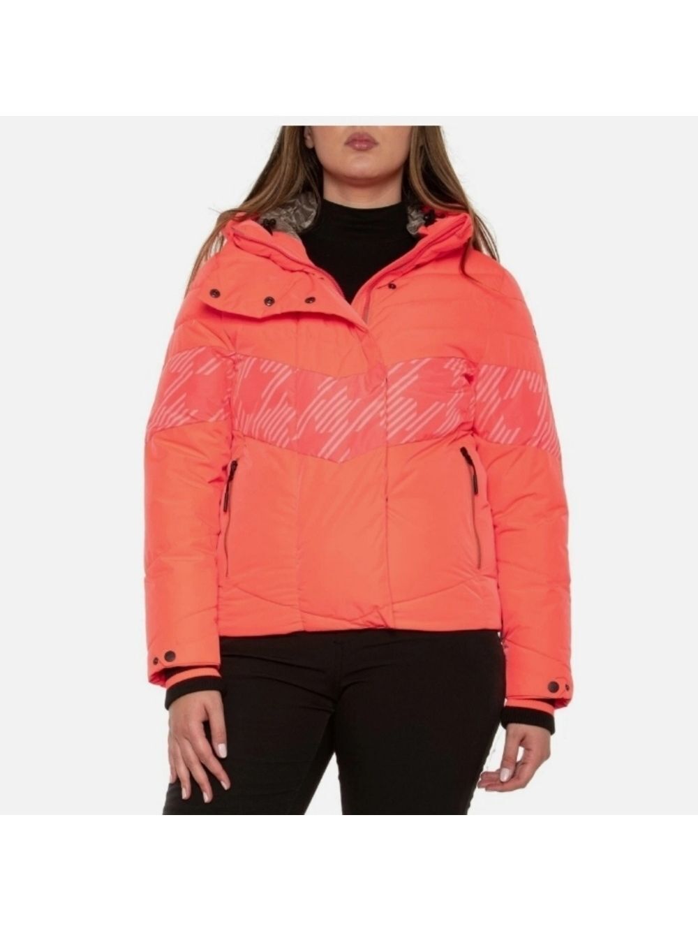 Killtec Houndstooth Logo Puffer Ski Jacket